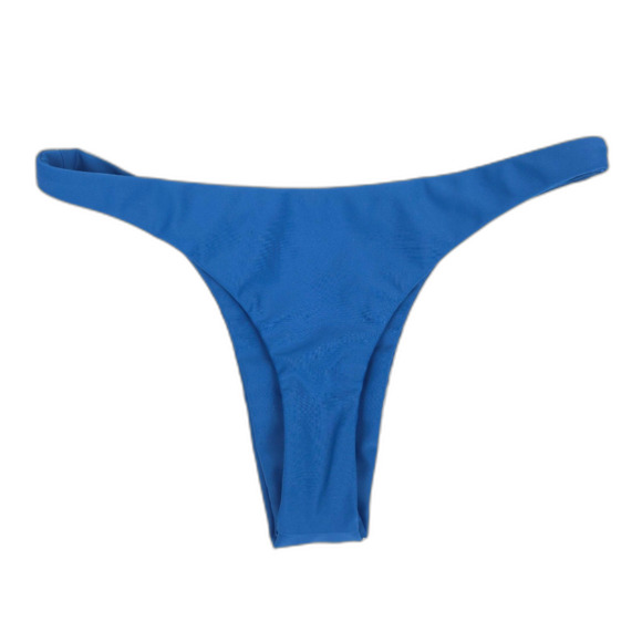 NEW Mikoh Papara Bikini Bottom Blue Low Coverage Minimal Boho Swim Resort Medium - Picture 5 of 6
